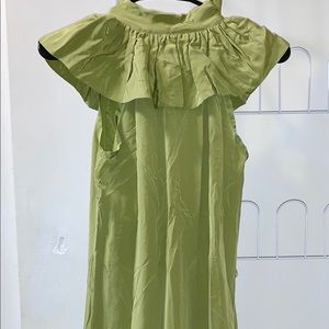 Anthropologie Dresses - Chartreuse green silk secretary dress Anthropologie Dresses - Chartreuse green silk secretary dress